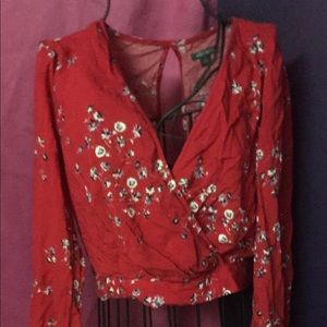 Wild fable red floral crop